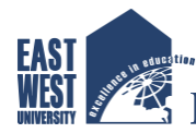 East West University logo